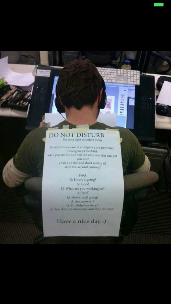 DO NOT DISTURB