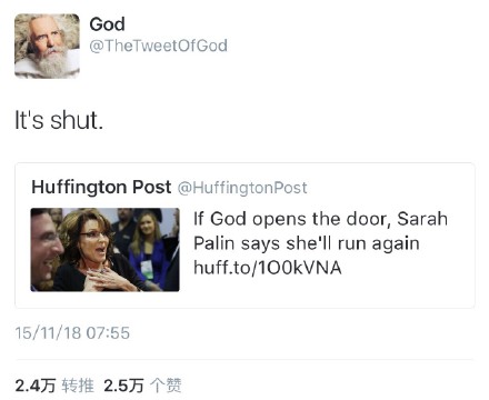 God : It's shut