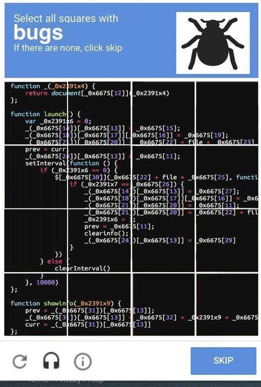 Select all squares with bugs