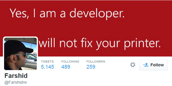 Yes, I am a developer