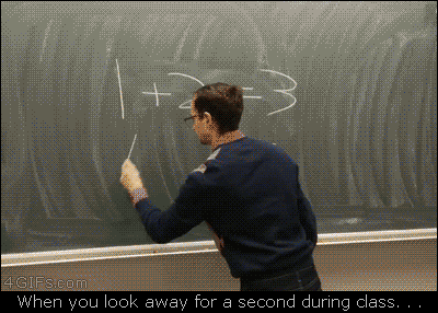 After looking away for a few seconds
