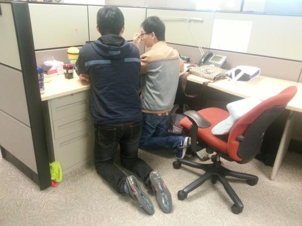 They are fighting a bug
