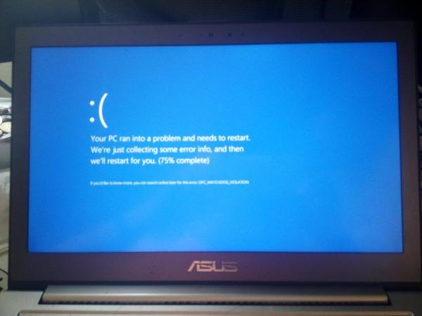 Blue screen will die when Windows dies