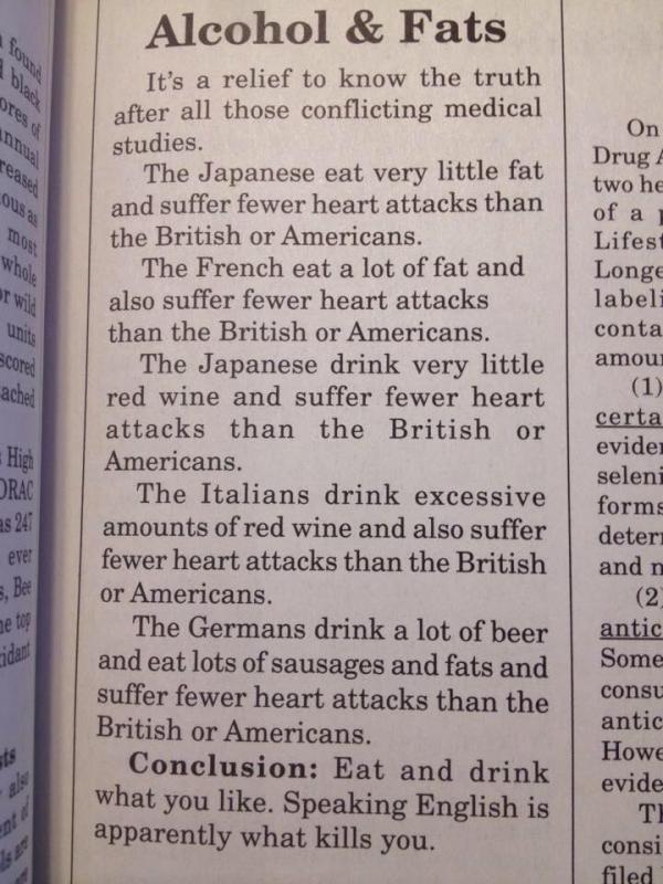 Alcohol and Fats