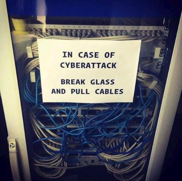 In case of cyberattack