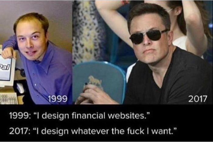 Elon Musk : Now and Then
