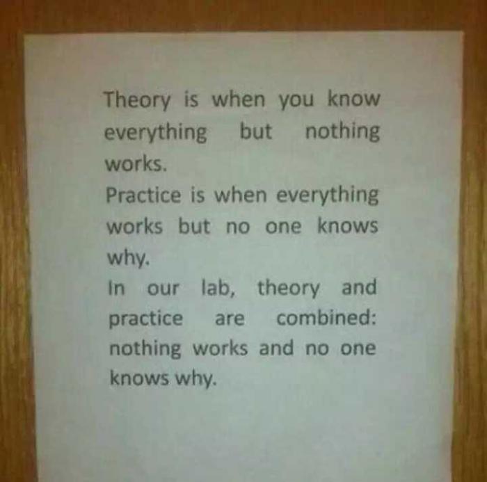 Theory and practice in action