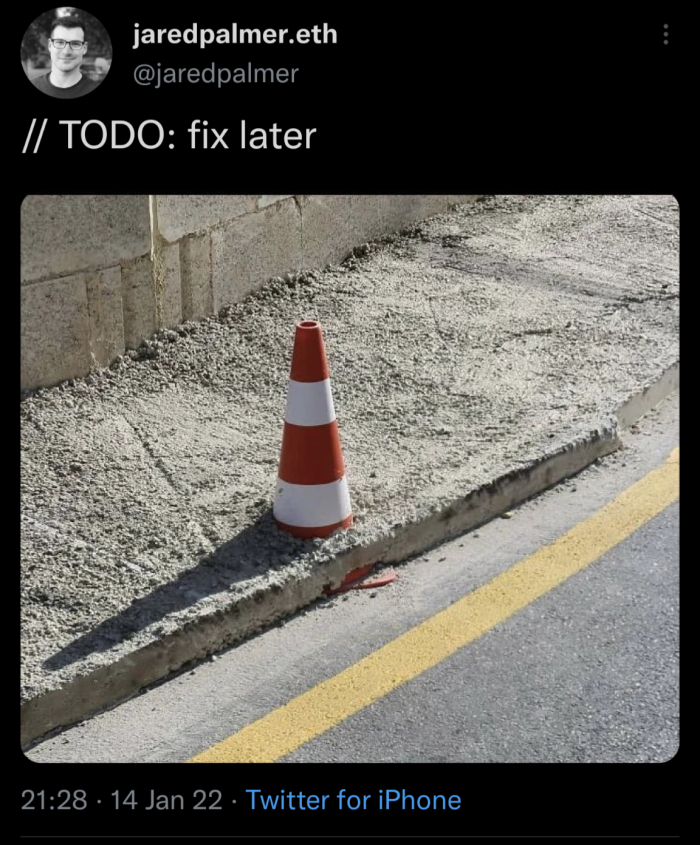 Unremoved code on production