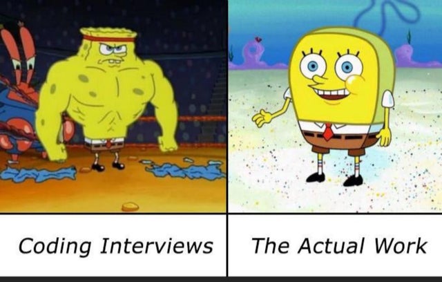 Coding interviews vs The actual work