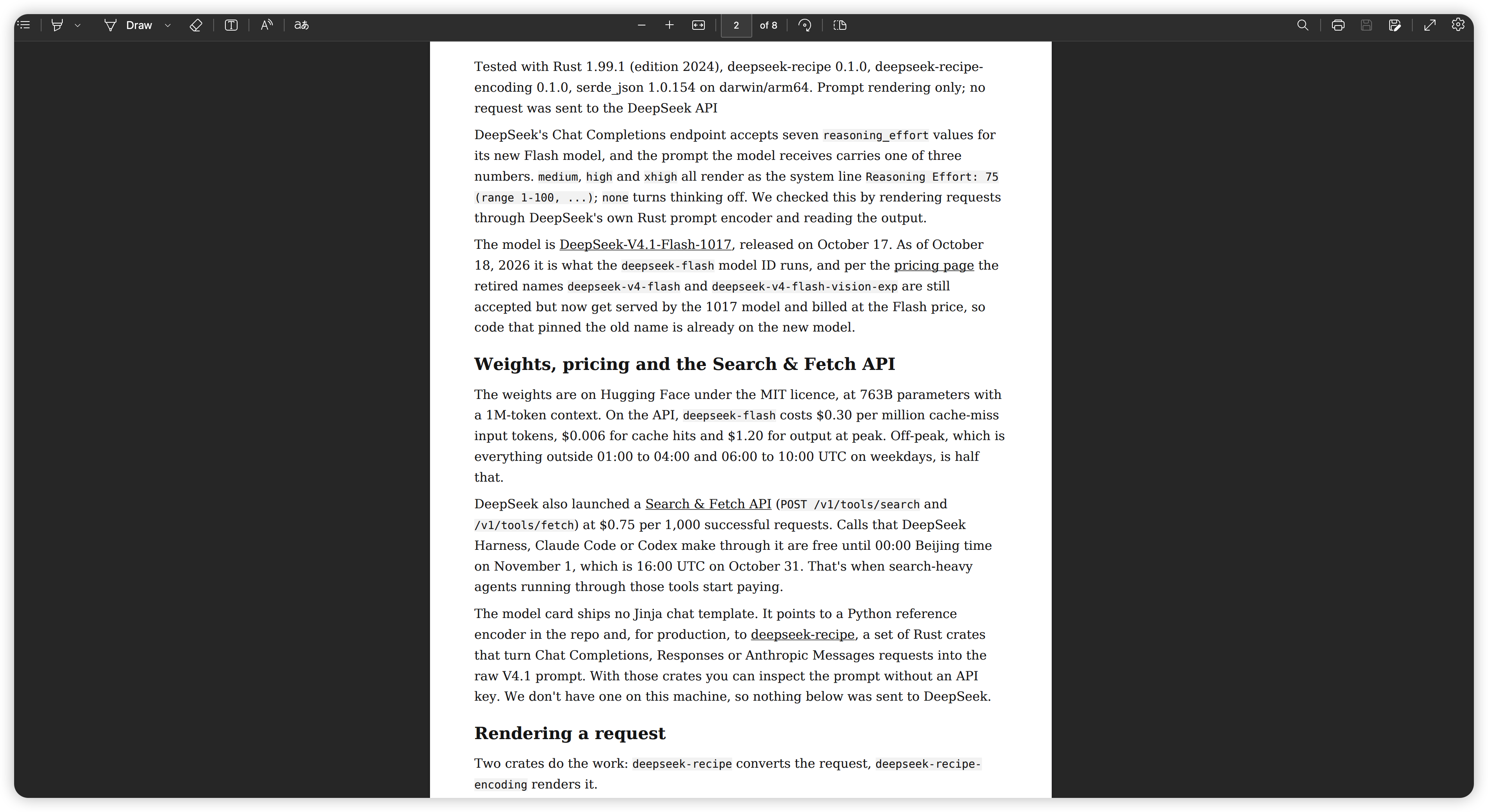 After save as Reader Mode pdf